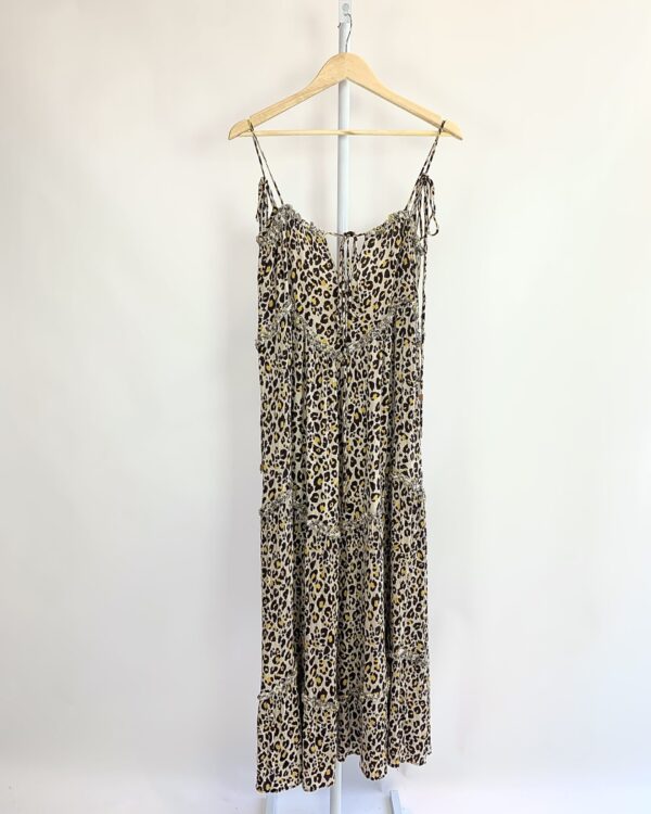 vestido midi estampa onça ANIMALE - 40