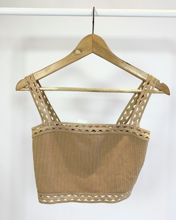 Cropped bege detalhes TRIYA - M