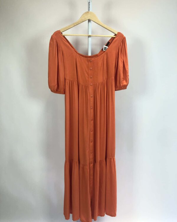 Vestido midi manga bufante LIRITTY - PP - VENDIDO SISTEMA OTO