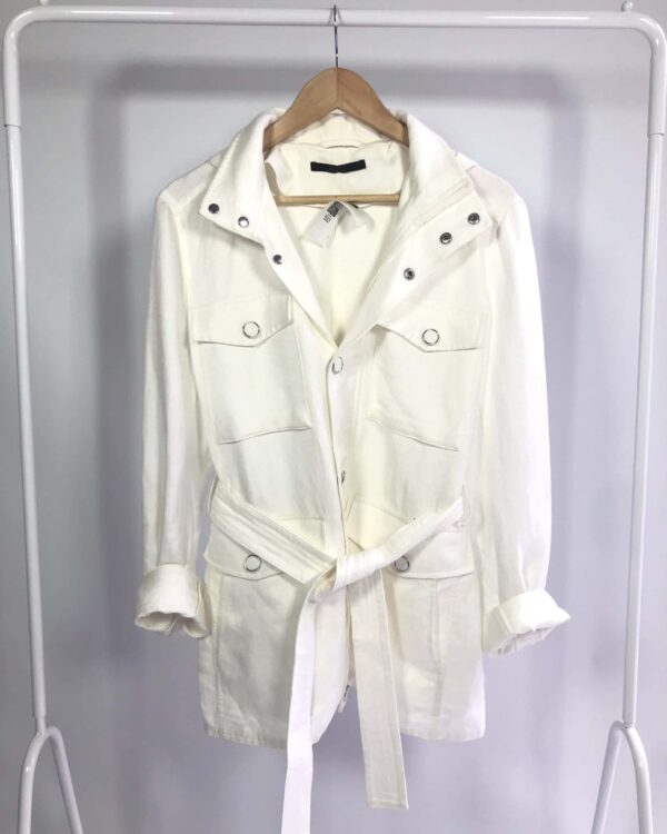 Parka branca ANIMALE - 40 - VENDIDO SISTEMA OTO