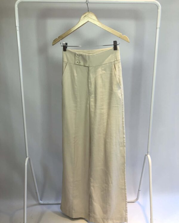 Calça off white alfaiataria DIMY - P - VENDIDO SISTEMA OTO