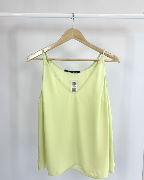 Regata alcinha trançada verde lima MARIA FILÓ - G - VENDIDO SISTEMA OTO