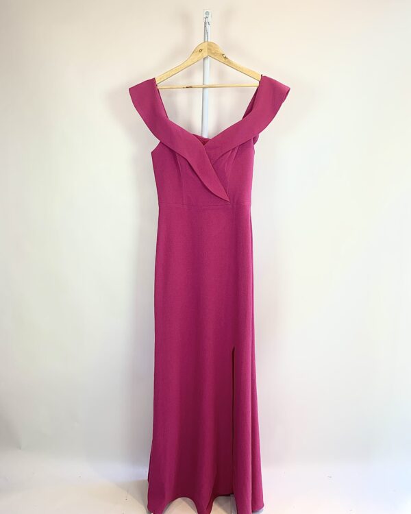 Vestido longo ombro a ombro rosa TVZ - 38 * nunca usado* - VENDIDO SIST OTO