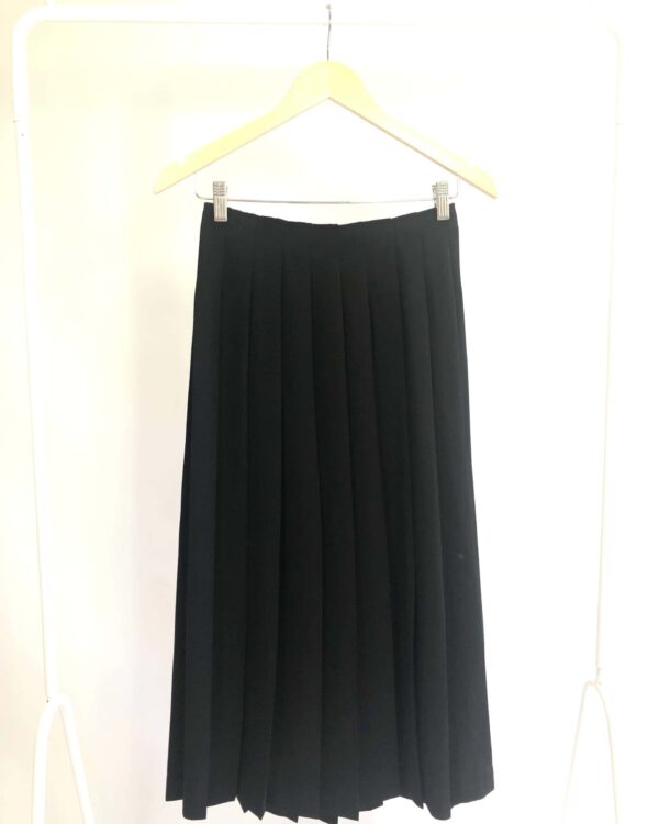 Saia midi preta drapeada MASSIMO DUTI - P - VENDIDO SISTEMA OTO