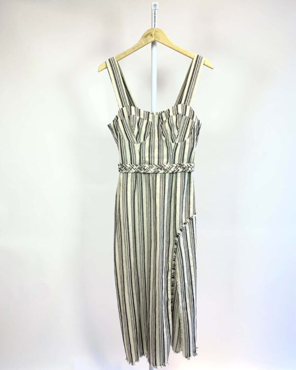 Vestido listrado off e preto LUIZA BOTTO - M