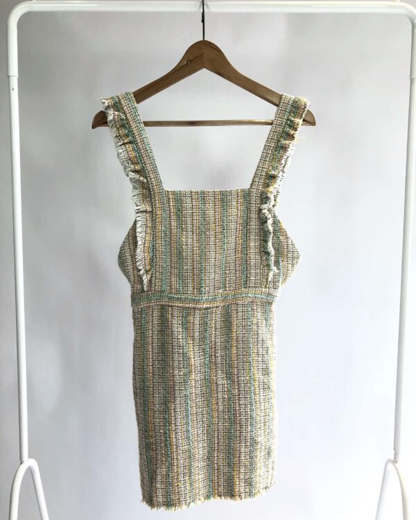 Salopete tweed colorido ZARA - P - VENDIDO SISTEMA OTO