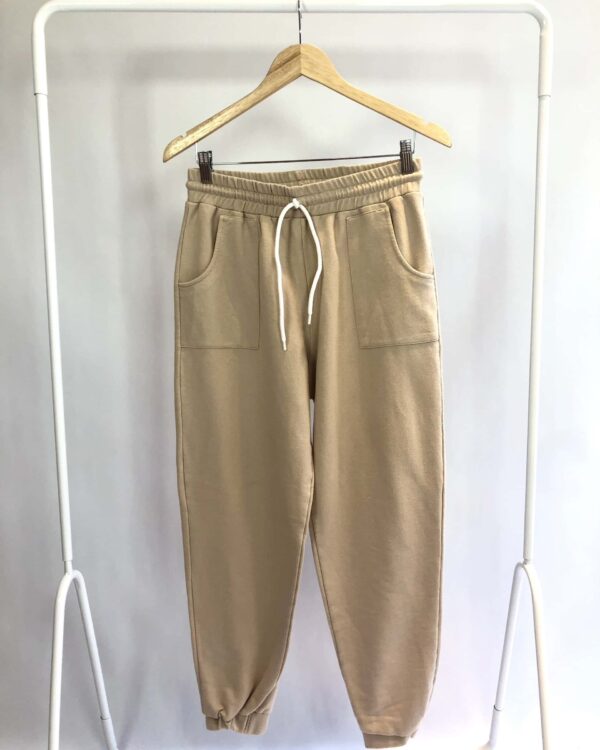 Calça moletom bege CHART - P