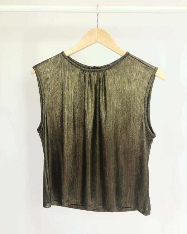 Blusa bronze com fios de lurex FERNANDA CHIES -P - VENDIDO SISTEMA OTO