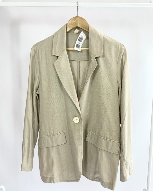 Blazer linho cinza ByShop - 42 - VENDIDO SISTEMA OTO