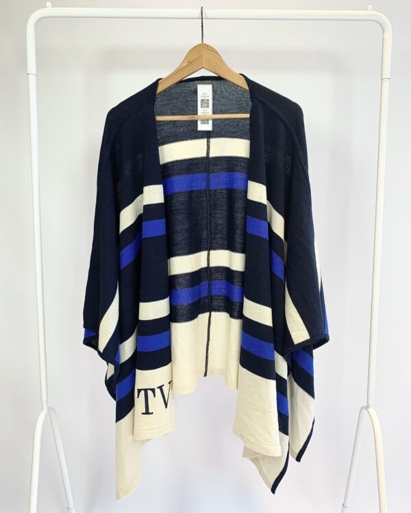 Encharpe tricot azul branco TROUSSEAU - U - VENDIDO SISTEMA OTO