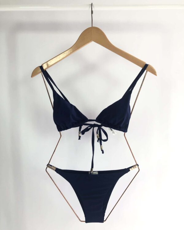Biquini azul marinho com aplicações LENNY NIEMEYER - P VENDIDO SISTEMA OTTO