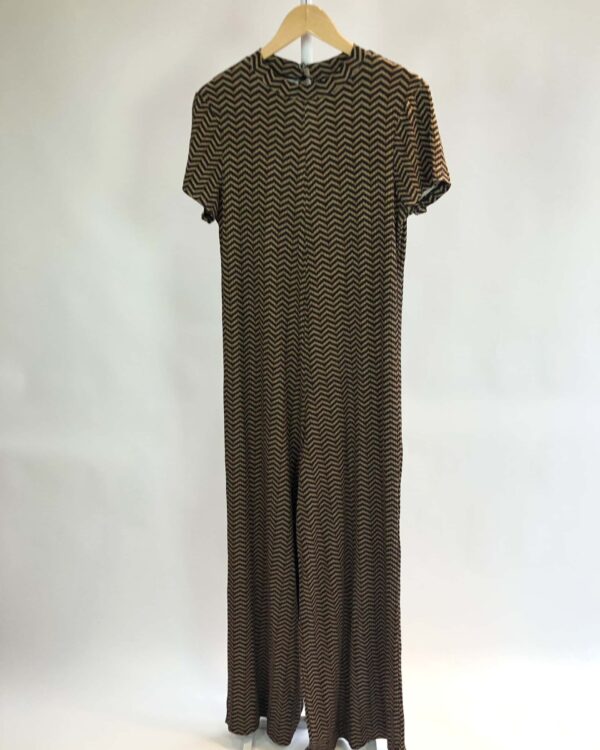 Vestido longo marrom com detalhes preto DRESS TO - G - VENDIDO SISTEMA OTO