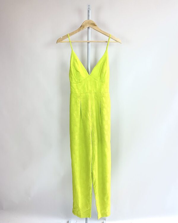 Macacão verde limão alça fina MY PLACE - P * nunca usada * - VENDIDO SISTEMA OTO