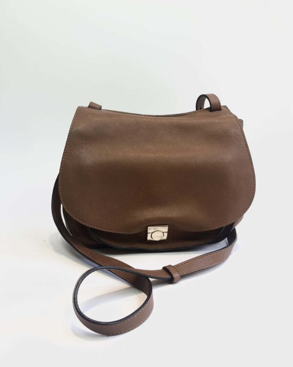 Bolsa couro caramelo MASSIMO DUTTI