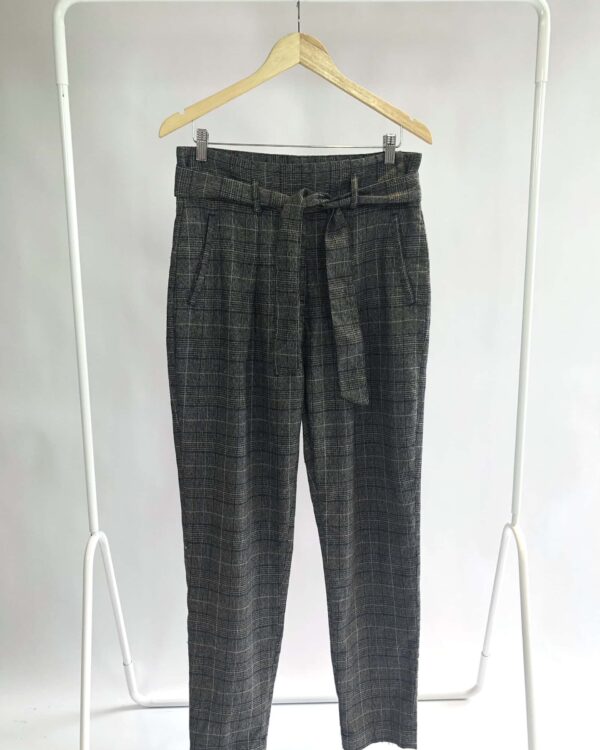 Calça cinza quadriculada AMARO - G - VENDIDO SISTEMA OTTO