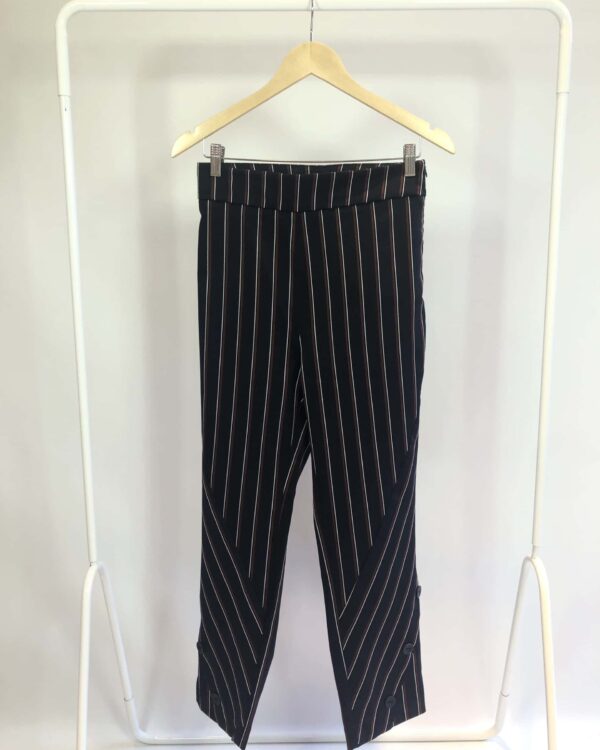 Calça azul marinho listrada MARIA FILÓ - M - VENDIDO SISTEMA OTTO