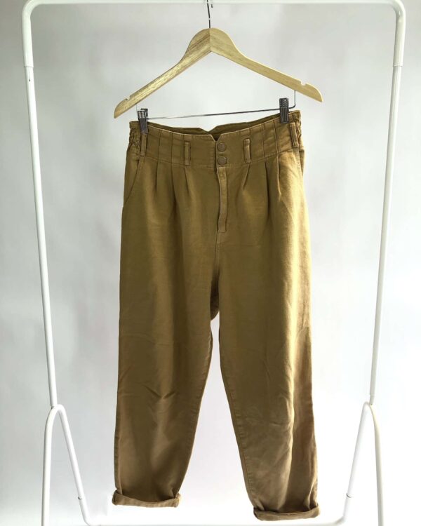 Calça sarja caramelo ABRAND - 40 - VENDIDO SISTEMA OTO