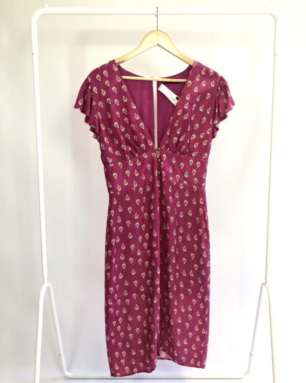 Vestido midi fucsia VIX - P - VENDIDO SISTEMA OTTO