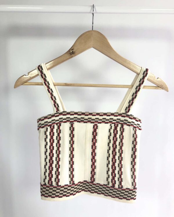 Cropped tricot off white estampado ANIMALE - P
