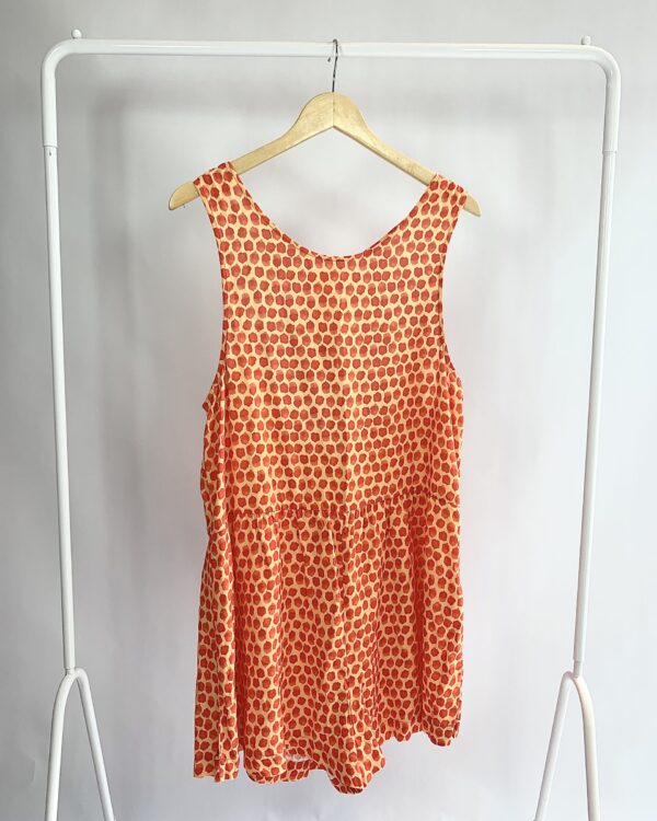 Macaquinho alça fina costas abertas estamp. onça ANIMALE - G