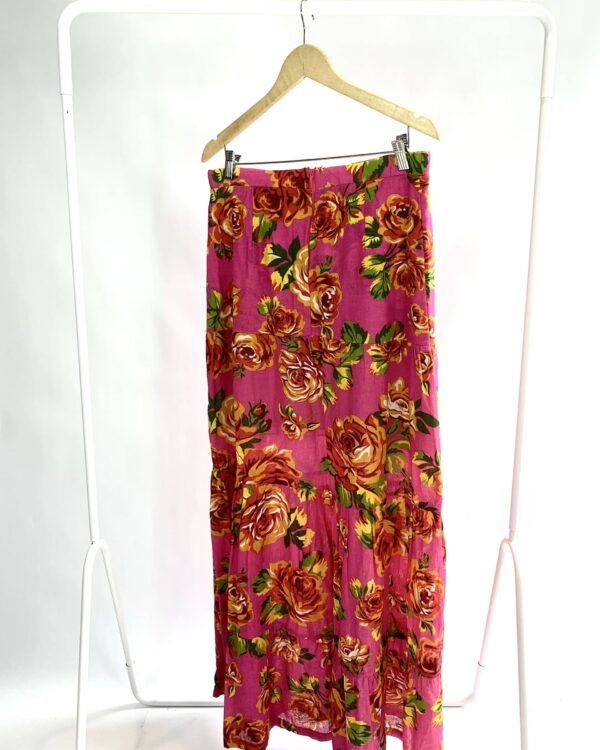 Saia longa rosa estampada ANDREA FIALHO - M - VENDIDO SISTEMA OTO