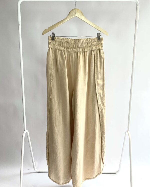 Calça caqui bege linho MIXED - 40