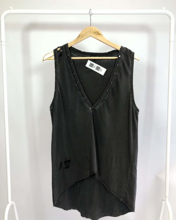 Regata cinza com aplicações LE LIS BLANC- G - VENDIDO SISTEMA OTO