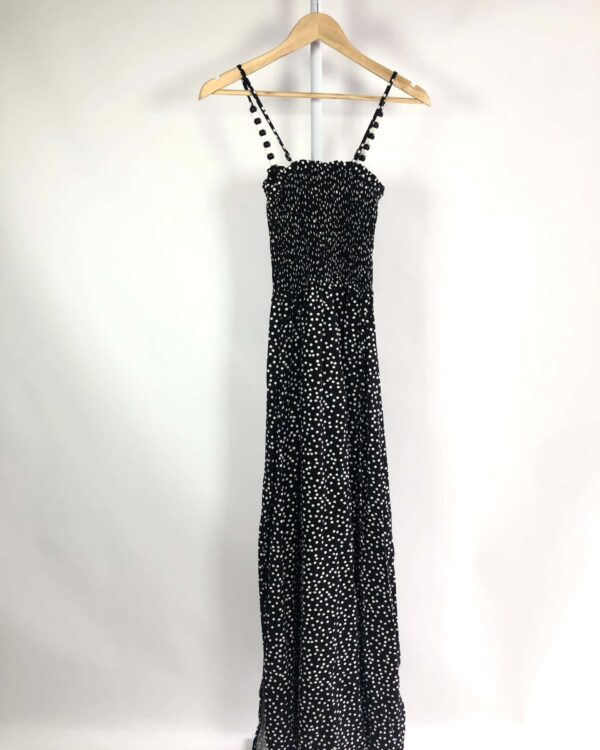 Vestido longo poá MY PLACE - PP - VENDIDO SISTEMA OTO