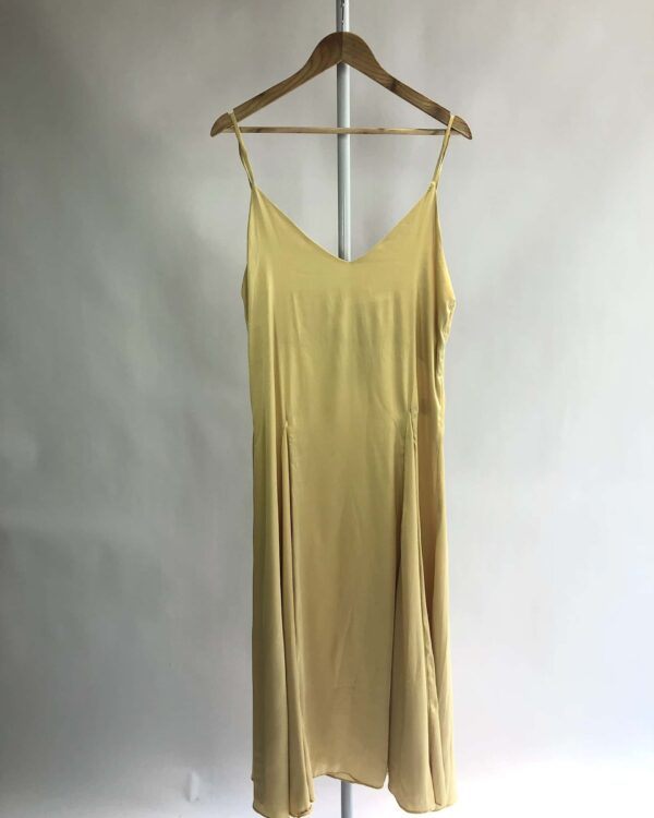 Vestido midi bege *nunca usado* ELISA LAGE - 40