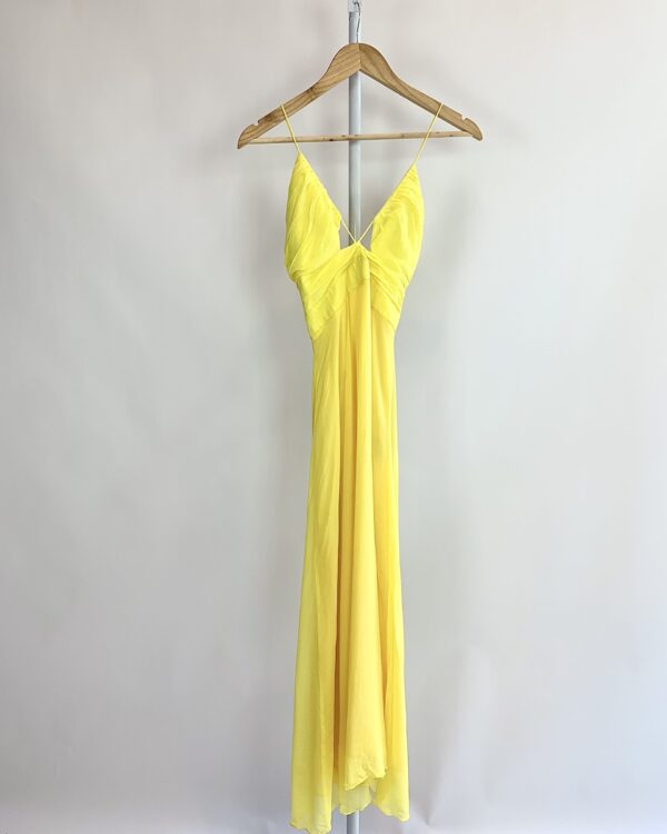 Vestido midi amarelo ANIMALE - 40