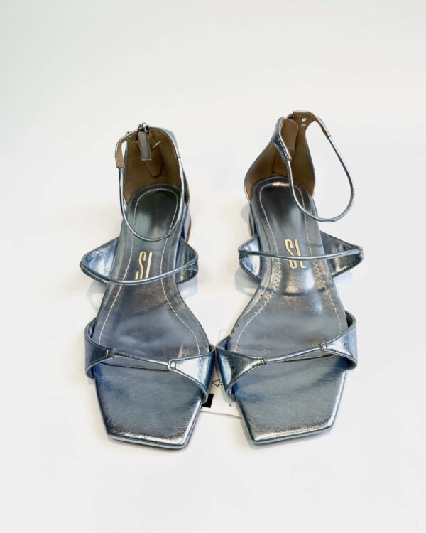 Sandalia azul metalizada SANTA LOLLA - 37 - VENDIDO SIST OTO