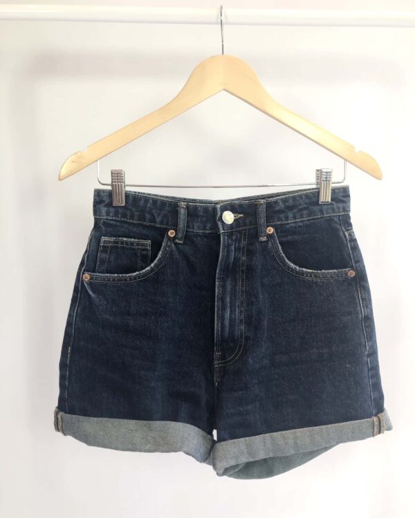 Short jeans lavagem escura ZARA - 36 - VENDIDO SISTEMA OTO