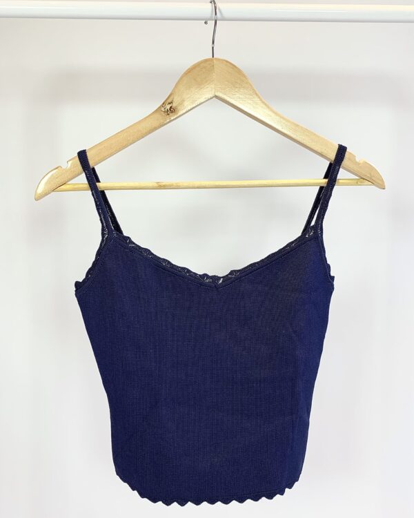 Regata  lastex azul marinho EVA - P - VENDIDO SISTEMA OTO