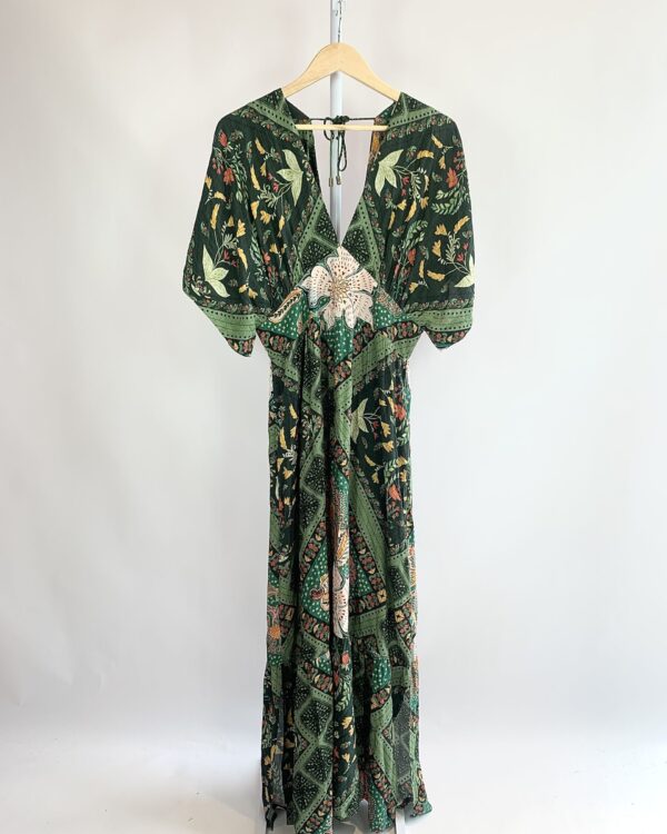 Vestido verde estampa floral GARAGE- GG - VENDIDO SISTEMA OTO