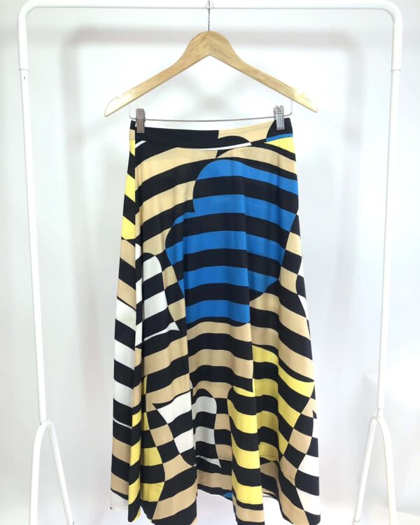 Saia midi estampada EVA - 36