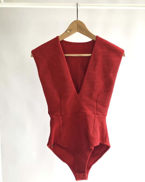 Body vermelho tricot HAIGHT - G - VENDIDO SISTEMA OTO