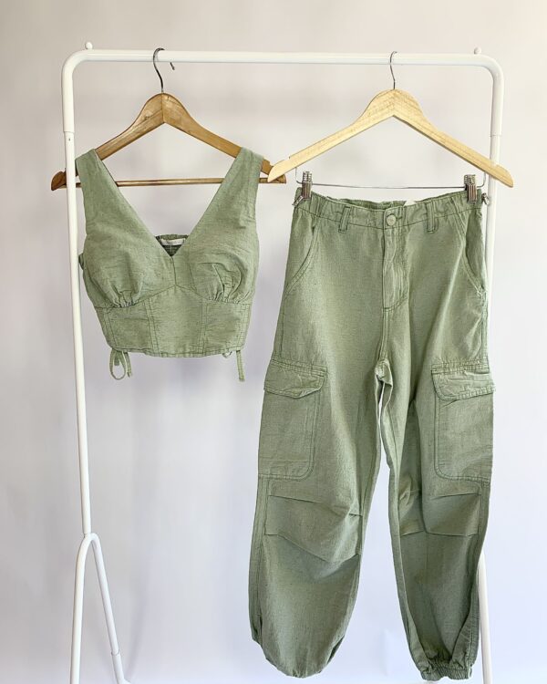 Conjunto cropped e calça verde LEZ A LEZ - 36