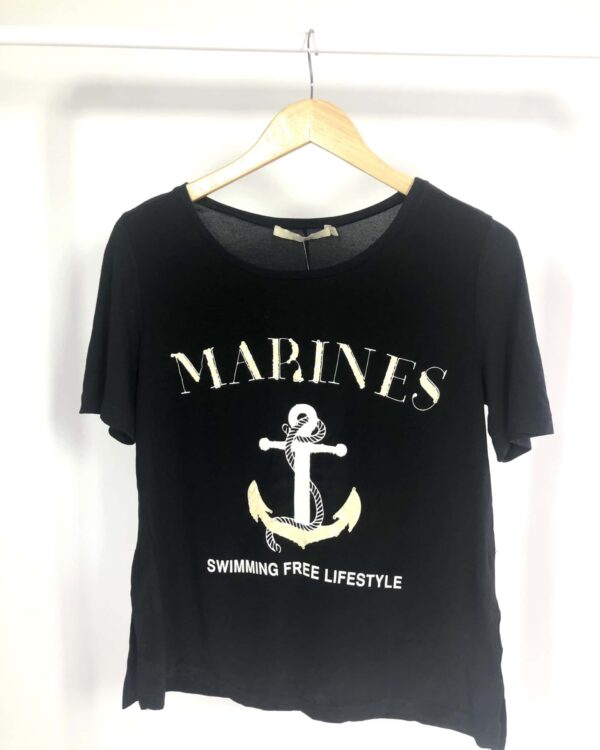 Camisa marines preta ANIMALE - P