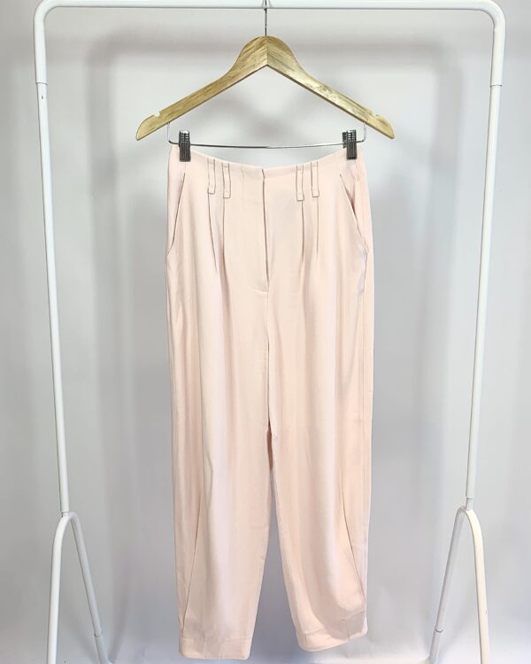 Calça crepe rosa NV- 34