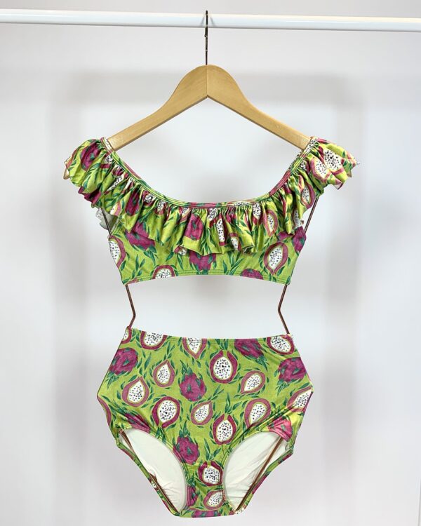 Biquini verde estampa pitaya BURJ - P - VENDIDO SISTEMA OTO