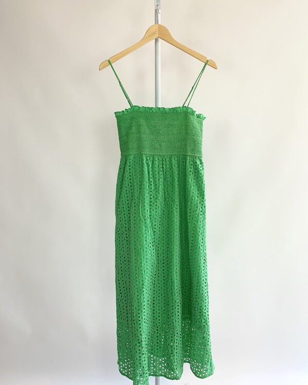 Vestido midi verde laise ANIMALE - 42
