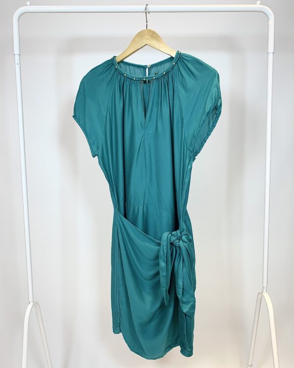 Vestido turquesa curto VIX - 34 *nunca usado * - VENDIDO SISTEMA OTO