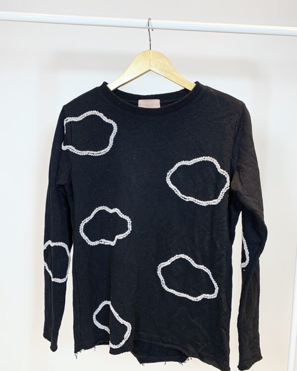 Moletom nuvens bordado CHART - P - VENDIDO SIST OTO