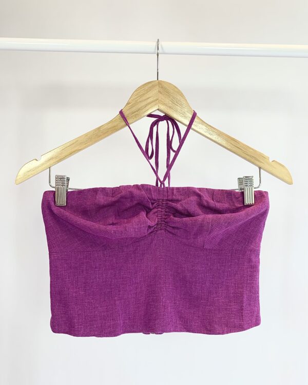 Cropped fucsia alça amarração VIX - P