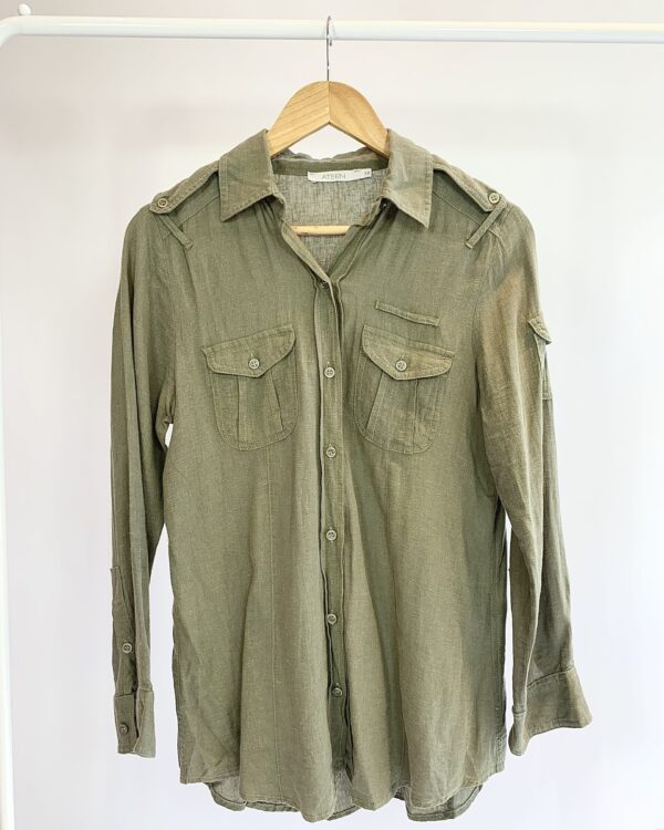 Camisa manga longa verde ATEEN - 38 - VENIDO SIST OTO