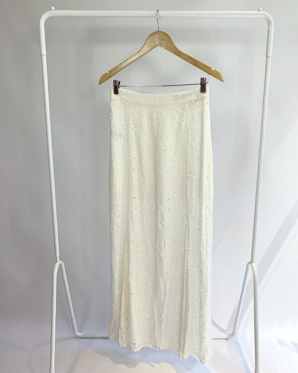 Saia longa laise branca VIX - P