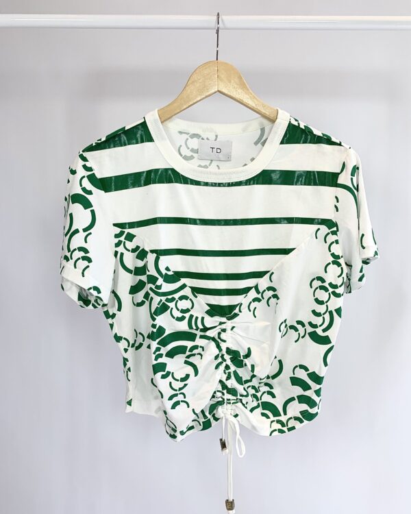 T shirt branca estampa verde TUFI DUEK - P