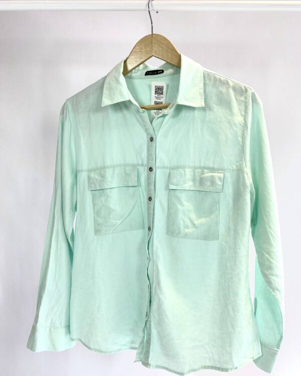 Camisa azul manga longa FOLIC - M - VENDIDO SIST OTO