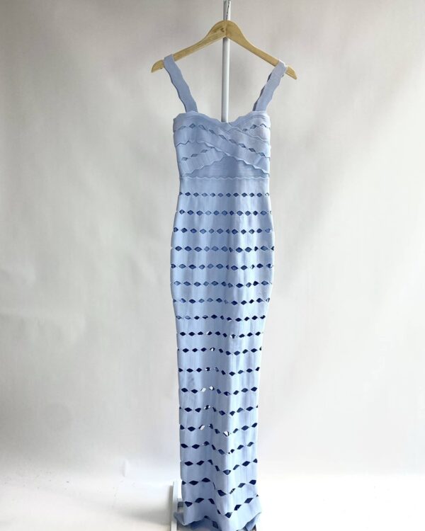 Vestido azul de bandagem - P - VENDIDO SISTEMA OTTO