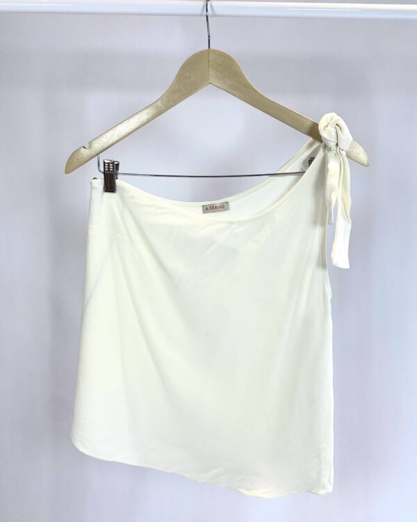 Camisa off white crepe ABRAND- 38 - VENDIDO SISTEMA OTO